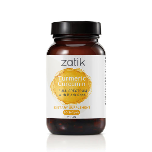Zatik Turmeric Curcumin with Black Seed 90 Vegan softgels