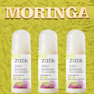 Roll on Deodorant with Lavender and Moringa. Aluminum free