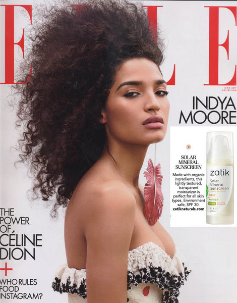 Zatik Sunscreen in ELLE USA