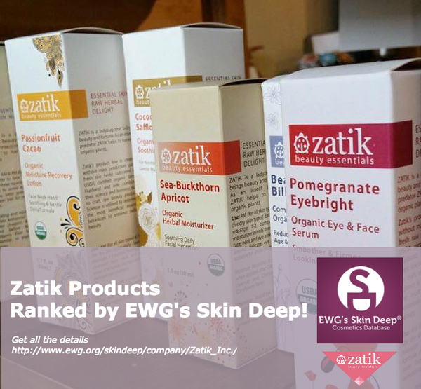 Clasificaciones Skin Deep de Zatik de EWG
