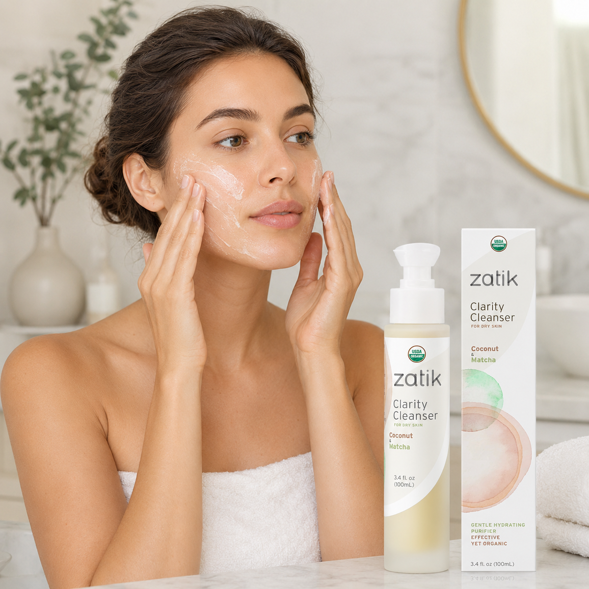 Zatik Organic Cleanser | Sensitive Skin| Beauty skin care – Zatik