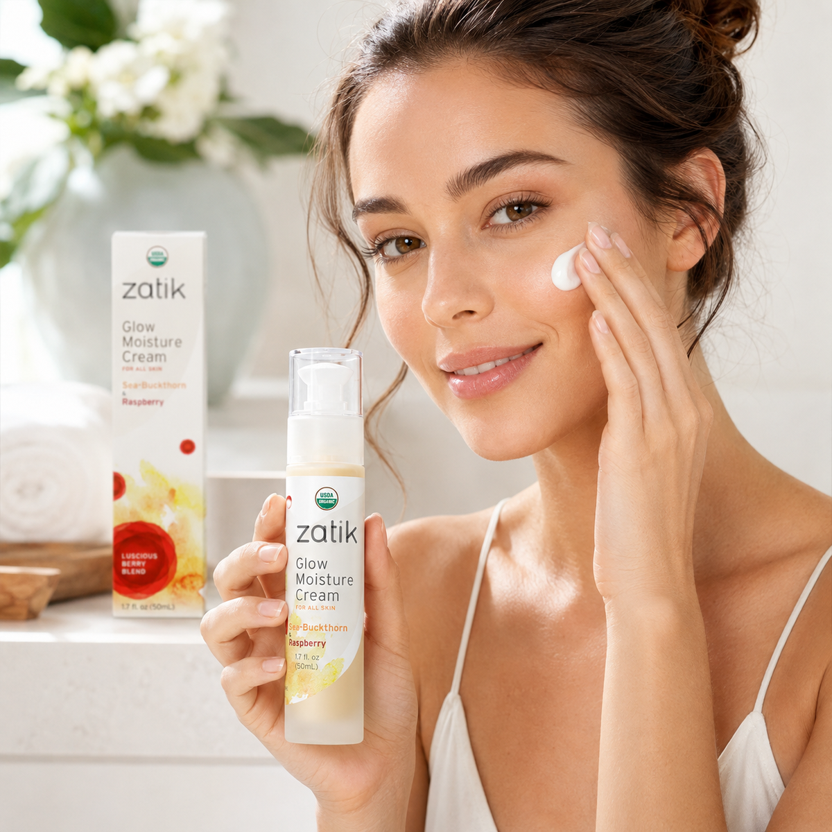 Glow Moisture Cream | Hydrating Face Cream | Zatik Naturals