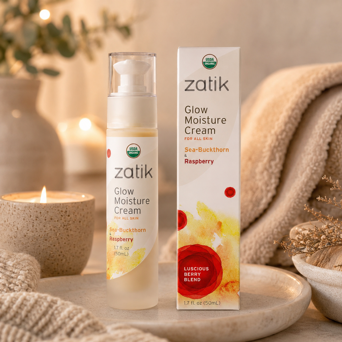 Glow Moisture Cream | Hydrating Face Cream | Zatik Naturals