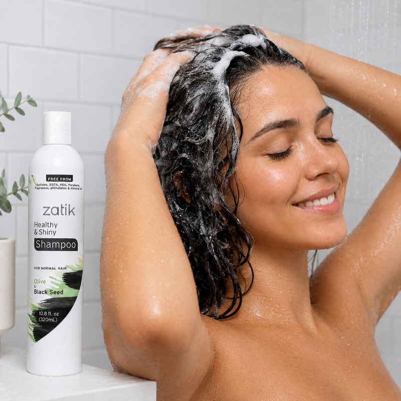 Healthy Shiny Shampoo | Organic Hair Products Made with Black Seed