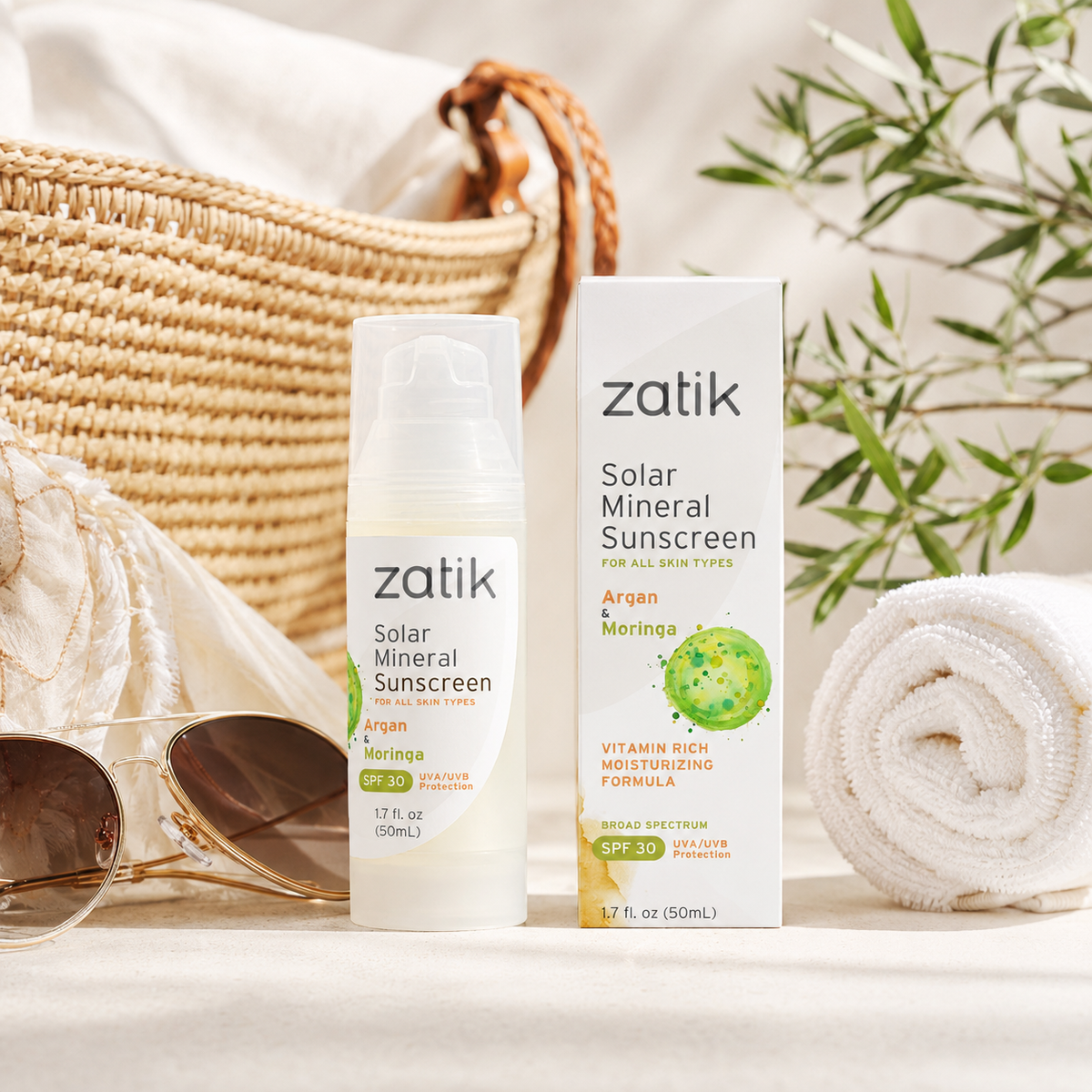Solar Mineral Sunscreen SPF 30 | Reef Safe Sunscreen | non nano