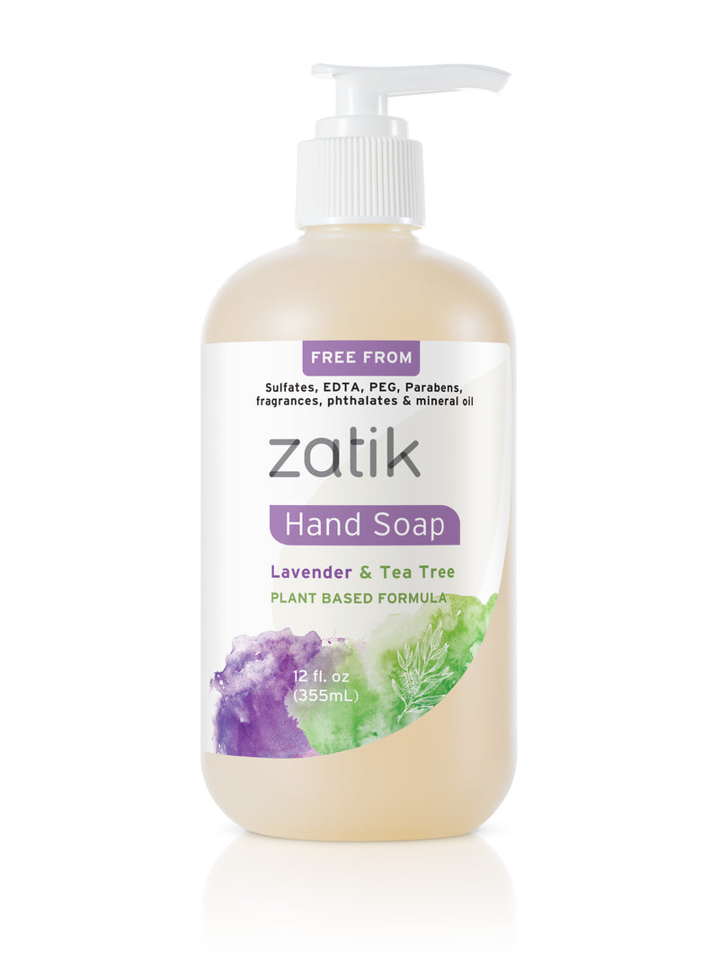 lavender and tea tree soap Zatik liquid hand soap – Zatik Naturals