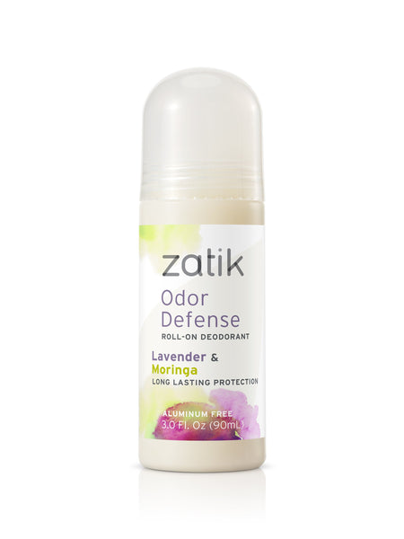 Odor Defense Roll on Deodorant Lavender and Moringa - Zatik Naturals